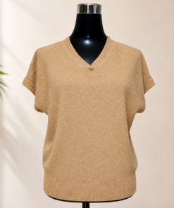 Women's Beige Knit Top